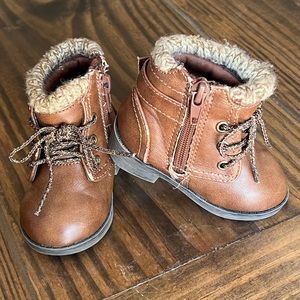 Baby Girls Booties. Size 3 gently warn.